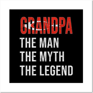 Grand Father Turkish Grandpa The Man The Myth The Legend - Gift for Turkish Dad With Roots From  Turkey Posters and Art